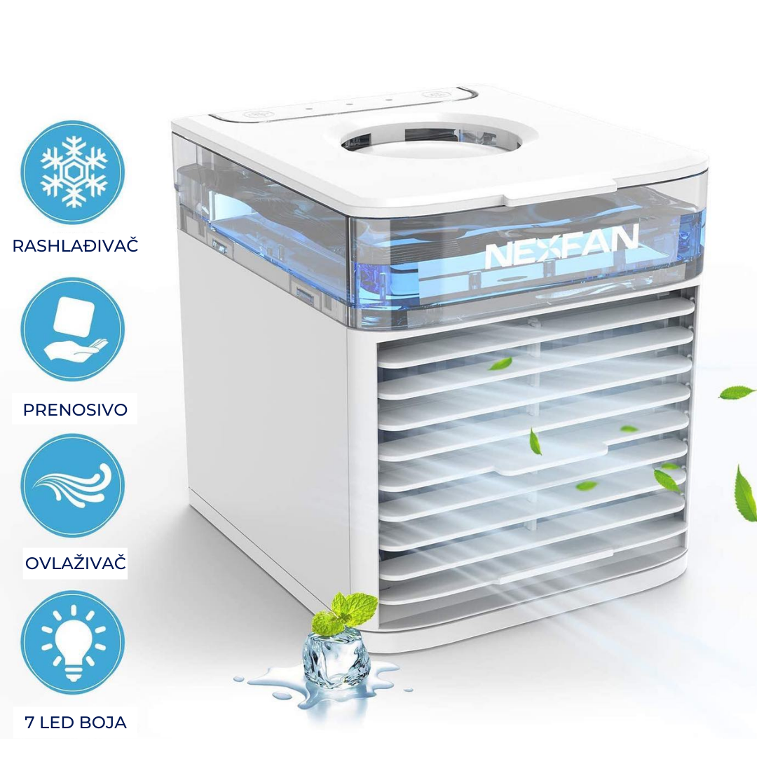 2x Mini klima uređaj, Mini prenosiva klima, NexFan Ultra 1+1 GRATIS