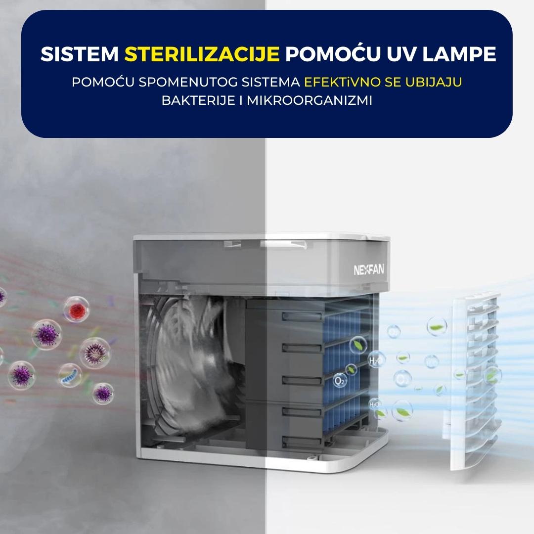 2x Mini klima uređaj, Mini prenosiva klima, NexFan Ultra 1+1 GRATIS