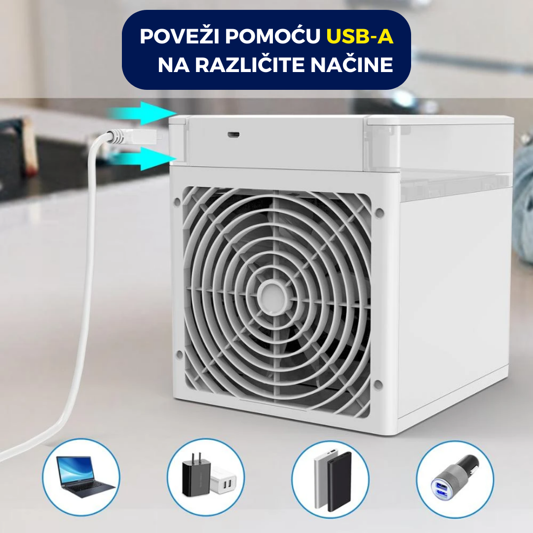 2x Mini klima uređaj, Mini prenosiva klima, NexFan Ultra 1+1 GRATIS