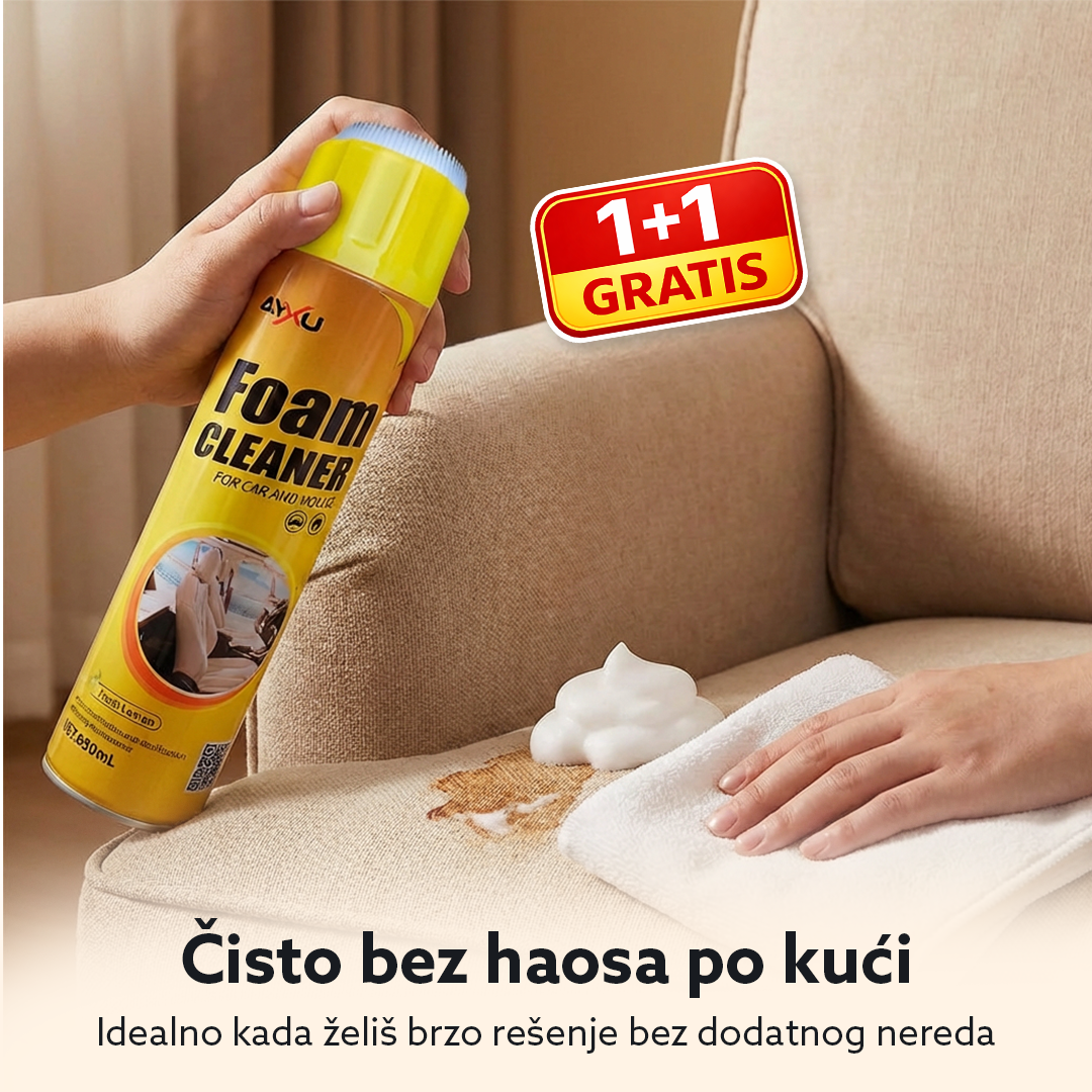 Višenamenska aktivna pena za čišćenje svih površina, 1+1 Gratis, 2x650ml, Foam Cleaner