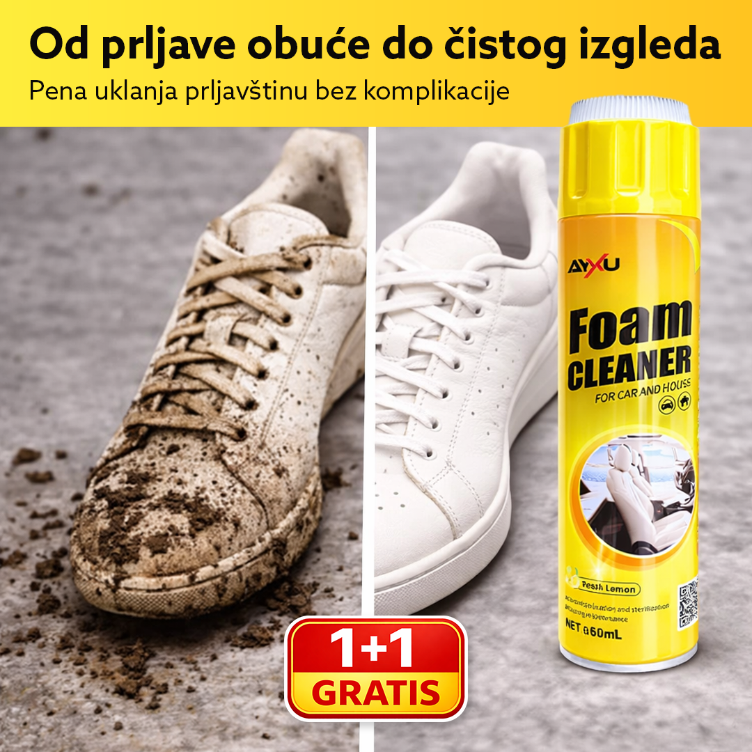 Višenamenska aktivna pena za čišćenje svih površina, 1+1 Gratis, 2x650ml, Foam Cleaner