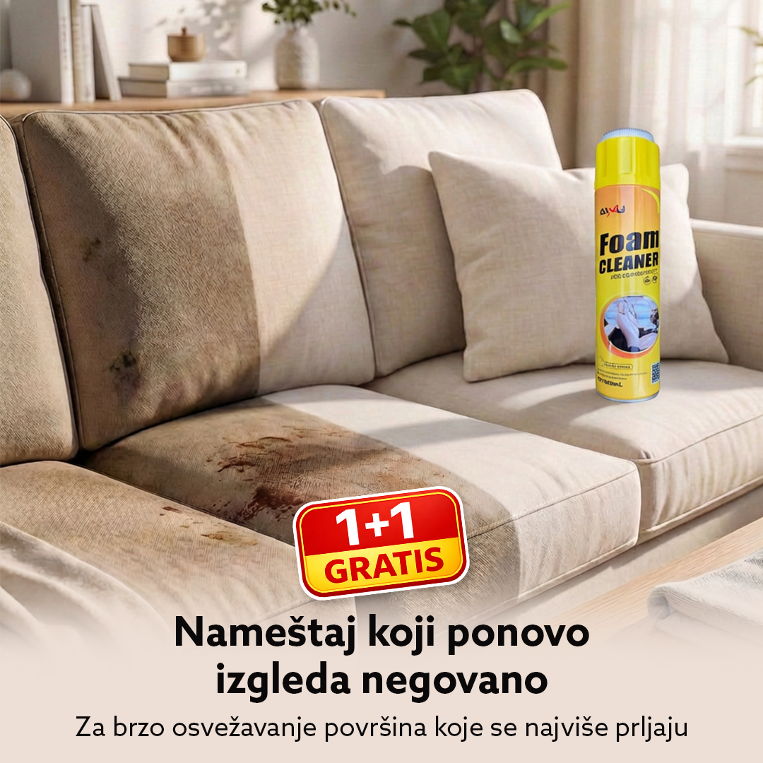 Višenamenska aktivna pena za čišćenje svih površina, 1+1 Gratis, 2x650ml, Foam Cleaner