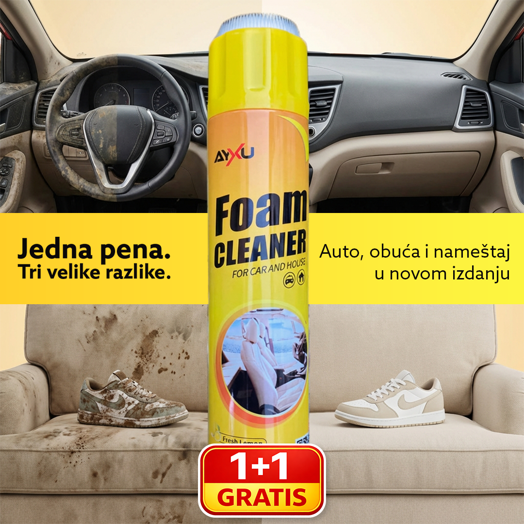 Višenamenska aktivna pena za čišćenje svih površina, 1+1 Gratis, 2x650ml, Foam Cleaner