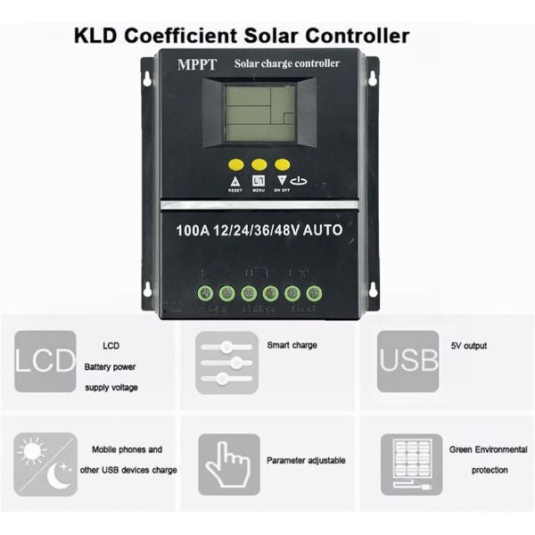 Auto solarni kontroler - Solarni kontroler punjača 100A