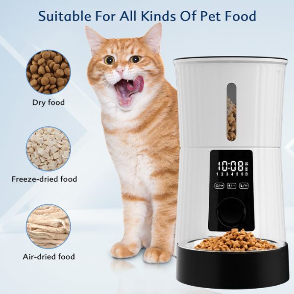 Automatski dozator suve hrane za mačke i pse - Petori 4l