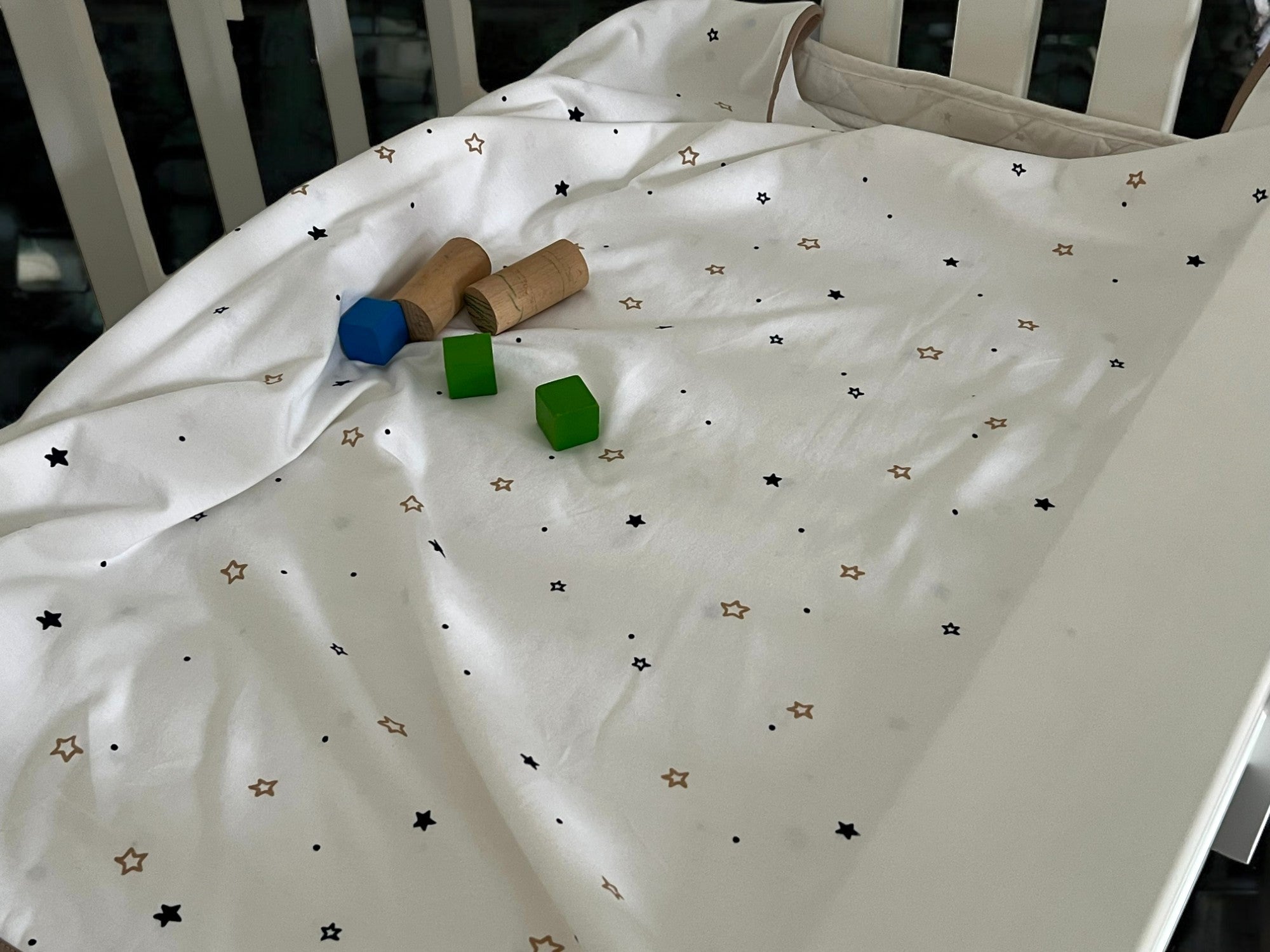 Bebi prekrivač-ćebe 75x100cm Zvezdice bela boja