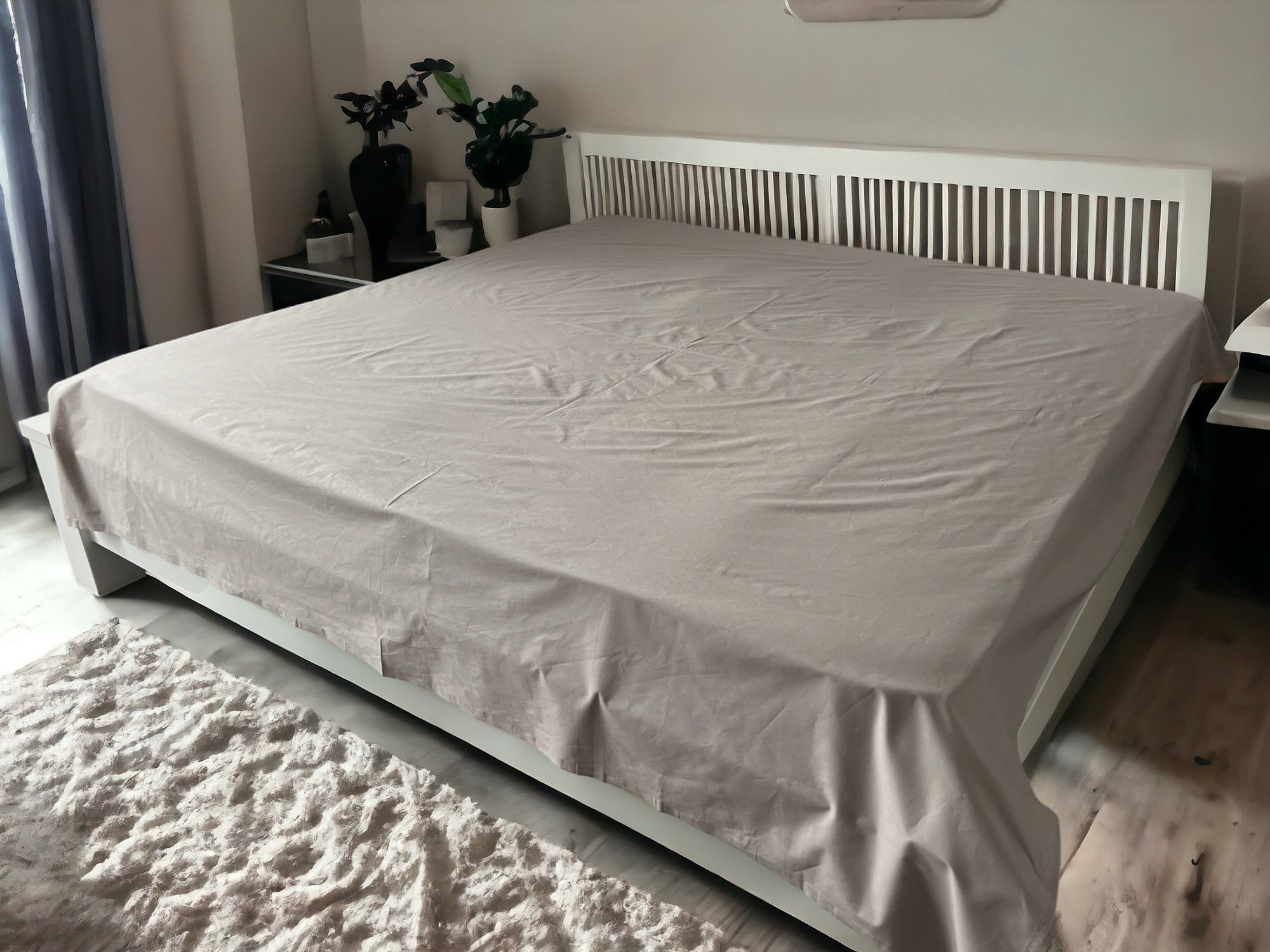 Čaršav Ranforce 160x240cm bez lastiša Sivi