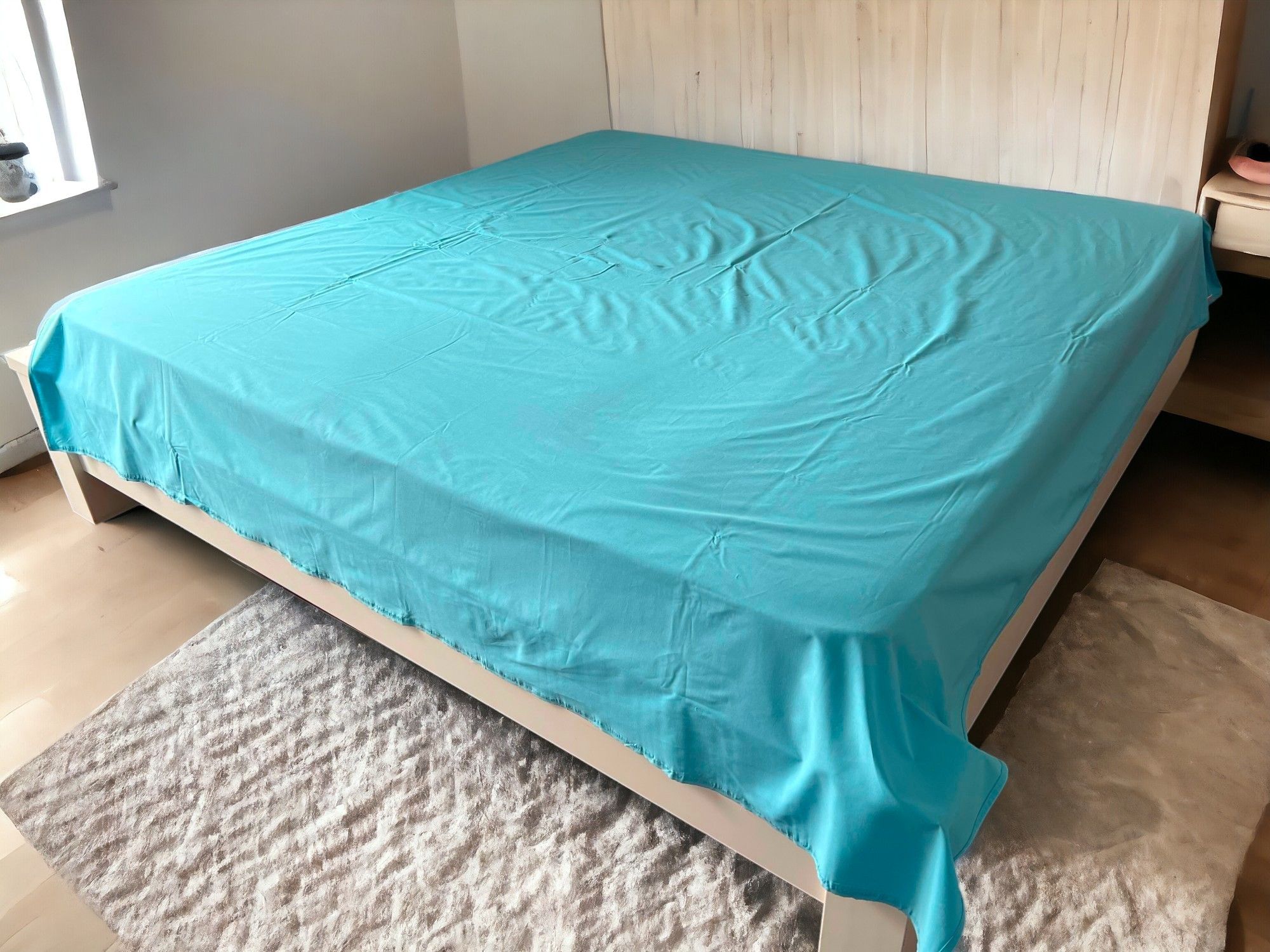 Čaršav Ranforce 160x240cm bez lastiša Tirkiz