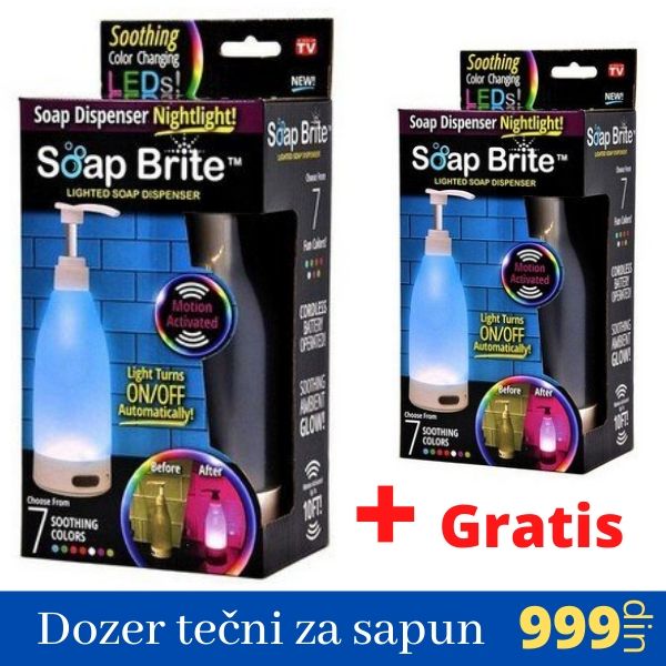 Dozer za tečni sapun sa LED svetlom - kupi 1 dobij 1 GRATIS