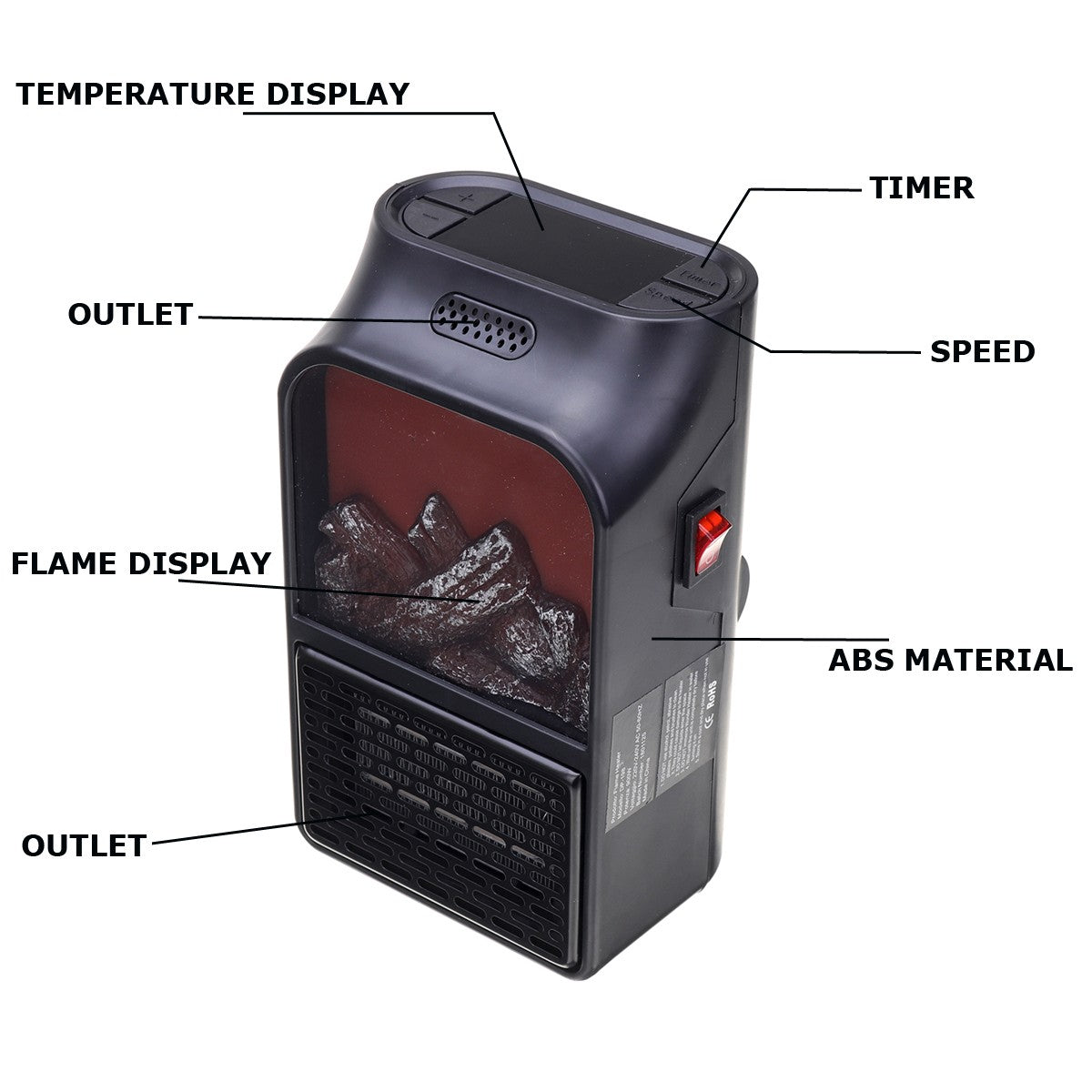 Flame Heater - Mini ručna grejalica sa efektom plamena