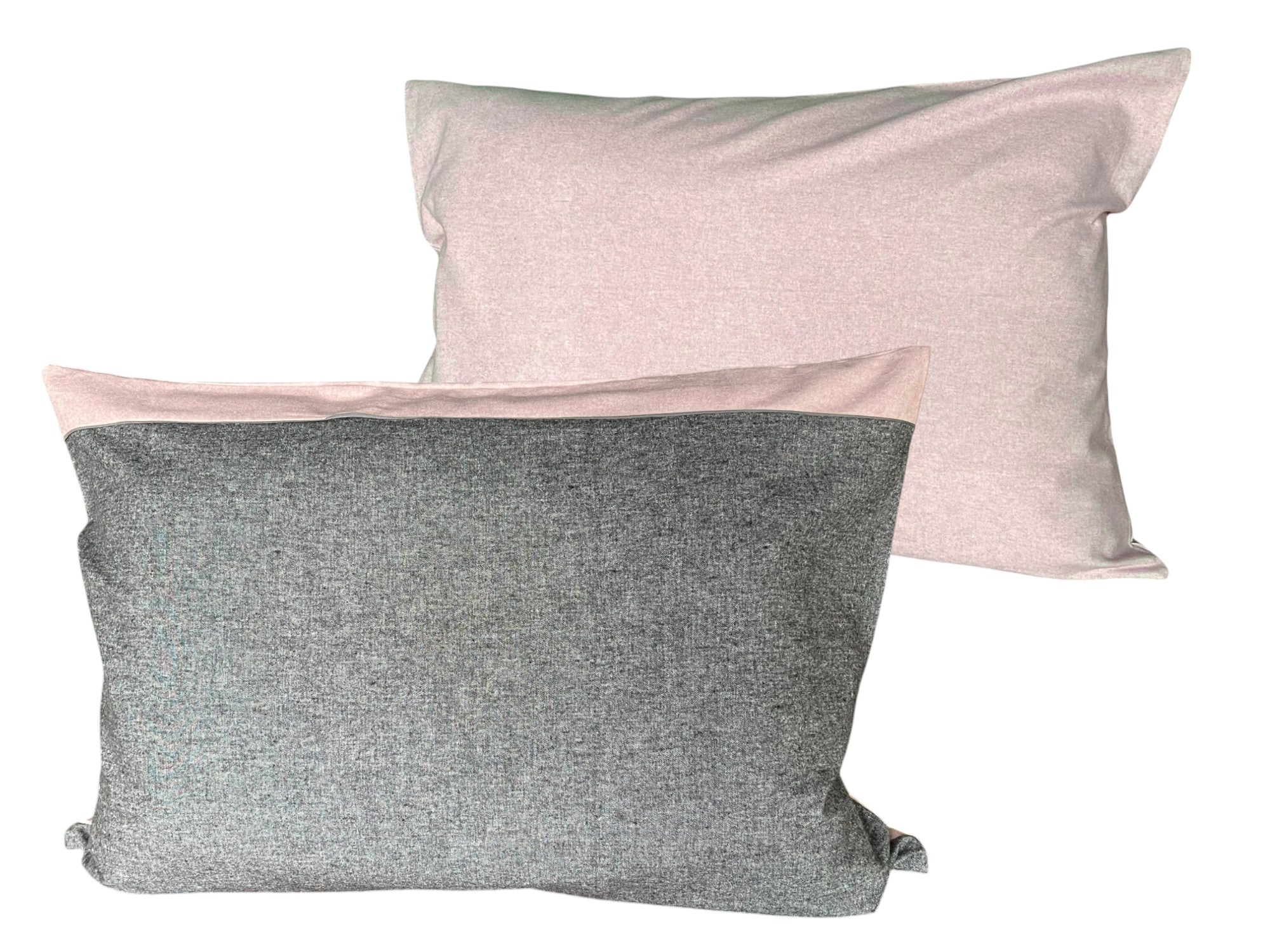 Jastucnica od Flanela 50x70cm Dva lica Roze/Siva boja