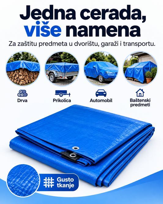Cerade za prekrivanja i zaštitu predmeta, gusto tkanje