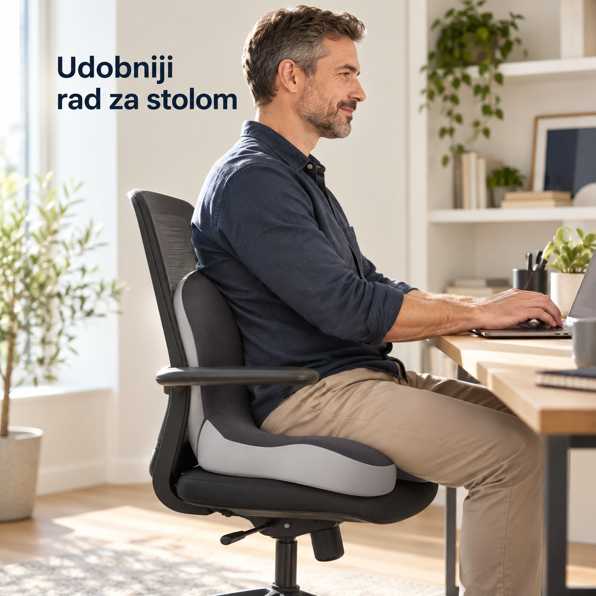 Contour Ergonomski jastuk za sedenje od memorijske pene