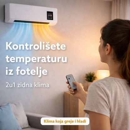 Klima koja greje i hladi - 2u1 zidna klima