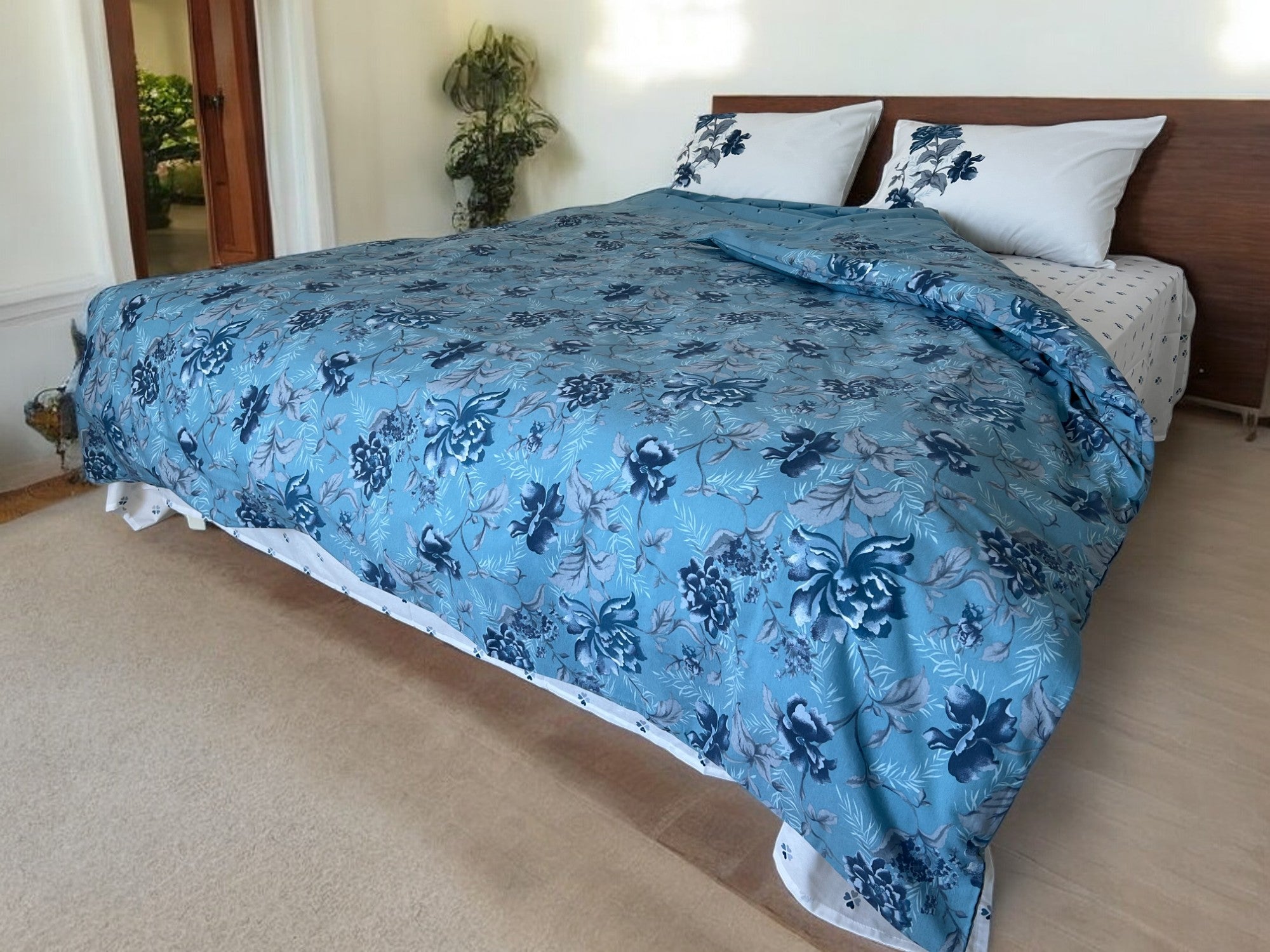 Komplet posteljina sa štepanom navlakom 200x220cm D16