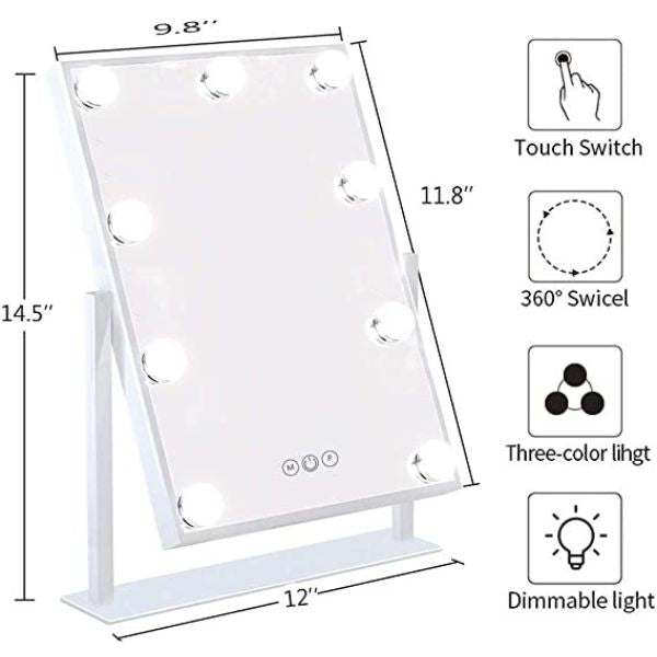 LED ogledalo za šminkanje sa 9LED sijalica