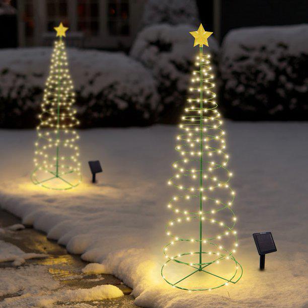 LED solarna jelka - Spoljna novogodišnja dekoracija