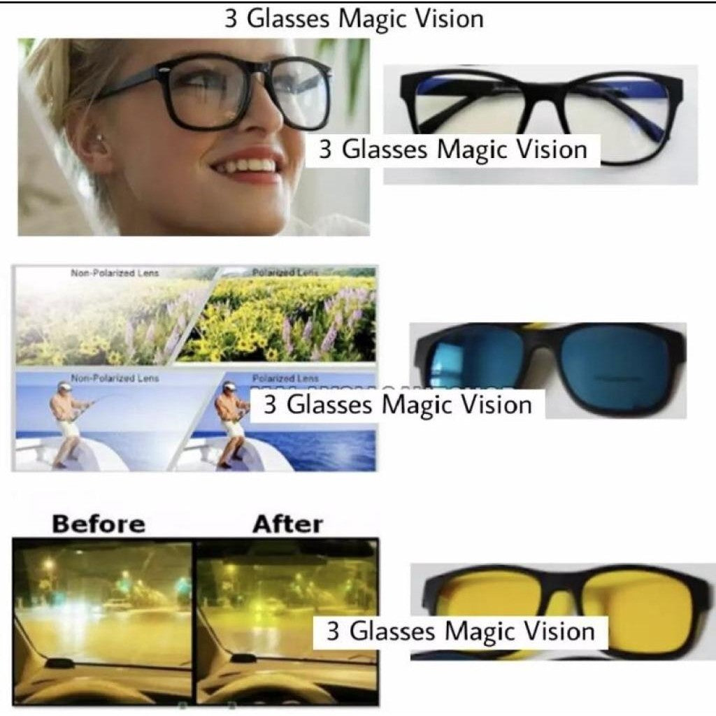 Magic Vision flexi naočare sa promenjivim bojama