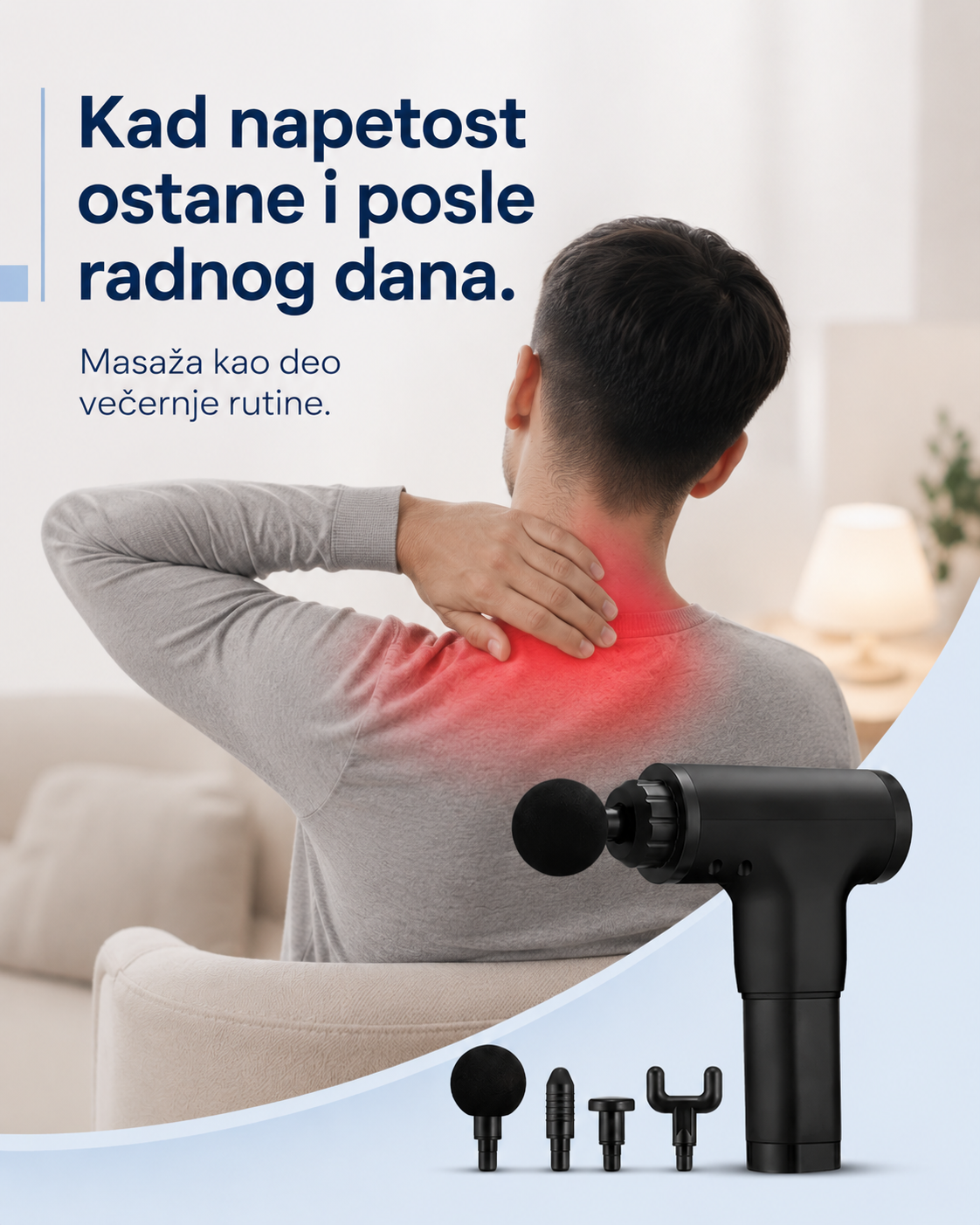Masažer YX-7205 Elegance, Massage gun