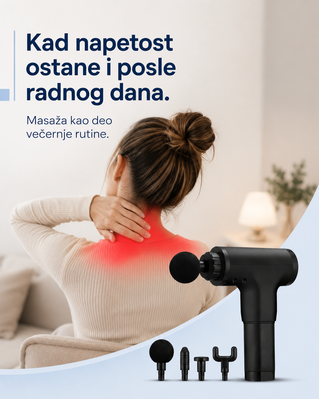 Masažer YX-7205 Elegance, Massage gun