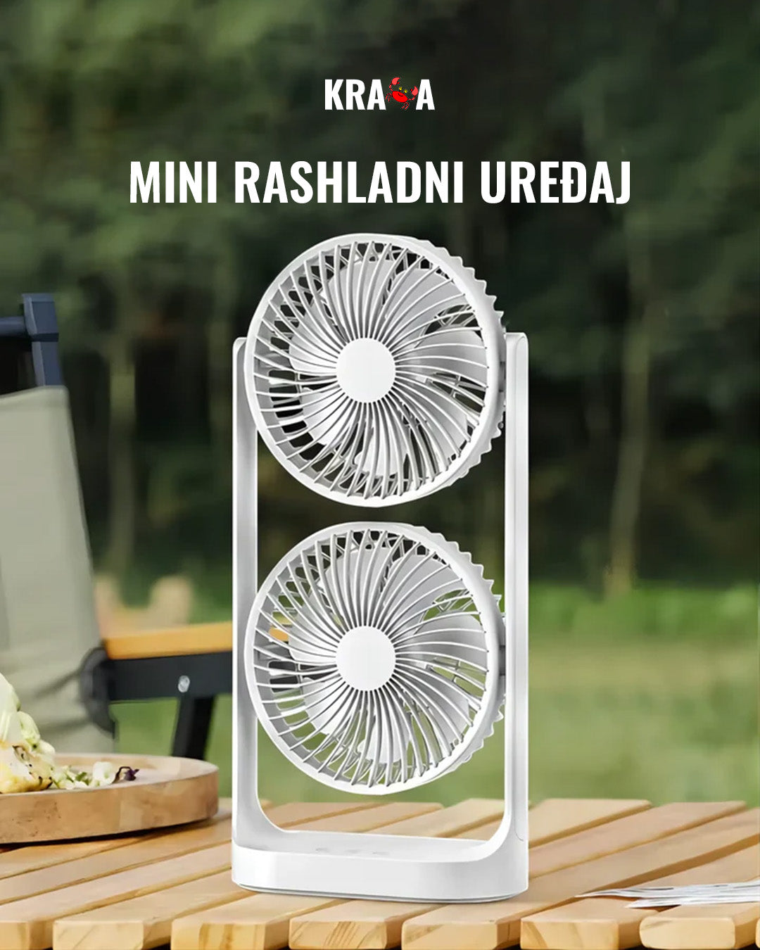 Ventilator sa dvostrukim hlađenjem, mini rashladni uređaj
