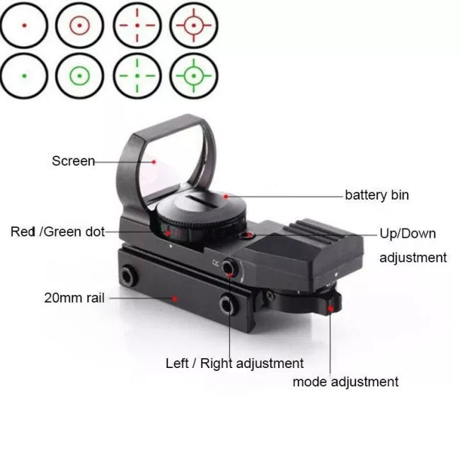 Optika Electro red dot 11mm-21mm