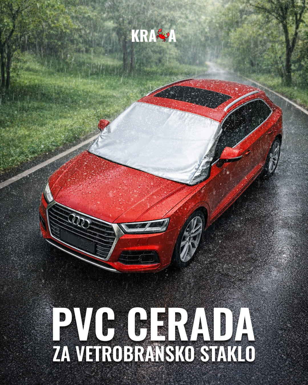 PVC zaštita za vetrobransko staklo, Premium kvalitet, Univerzalna dimenzija