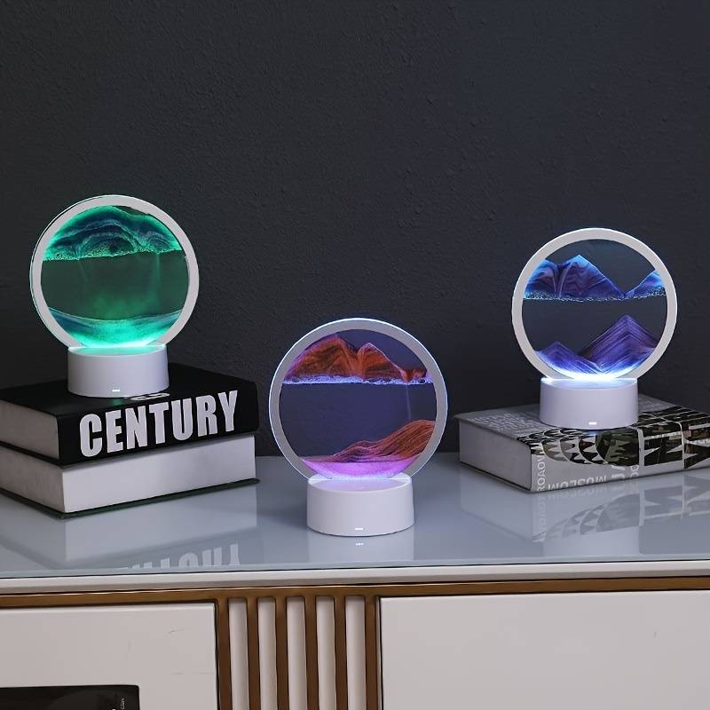Pescana lampa, 3D Peščana LED lampa