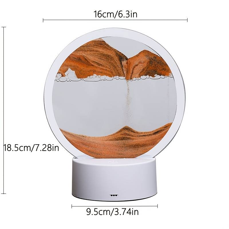 Pescana lampa, 3D Peščana LED lampa