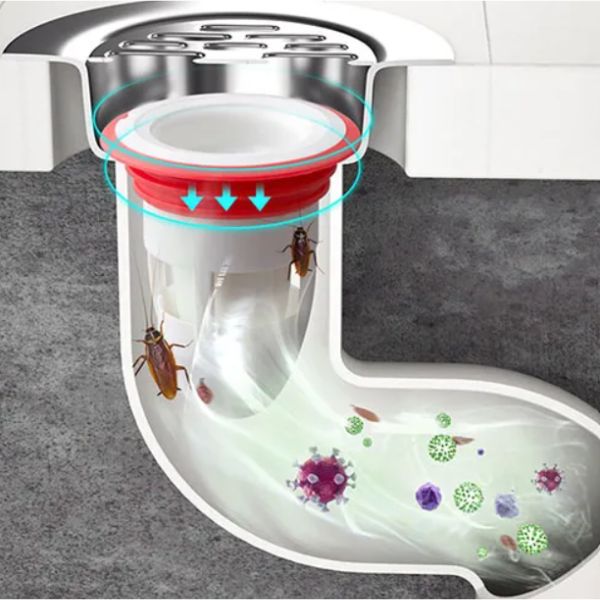 Plastični filter protiv neprijatnih mirisa iz odvoda - Set od 4 komada