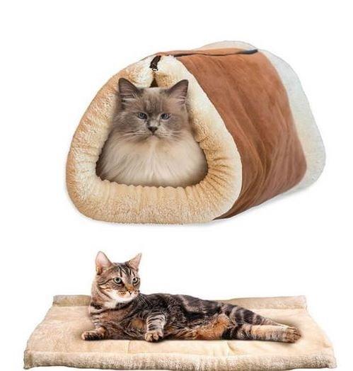 Plišani krevet-tunel za mačke
