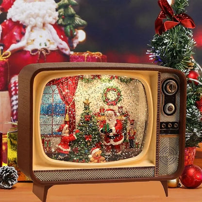 Retro tv sa muzikom - novogodišnja dekoracija