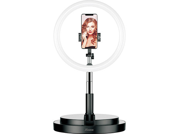Selfie stalak led svetlo, visina 58-168cm, crna