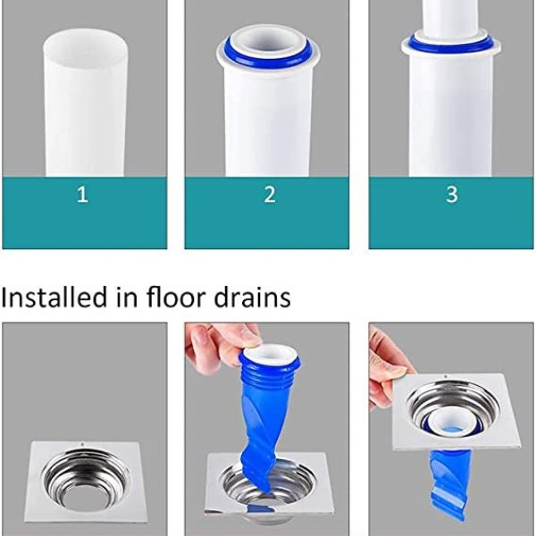 Silikonski filter protiv neprijatnih mirisa iz odvoda - Set od 4 komada