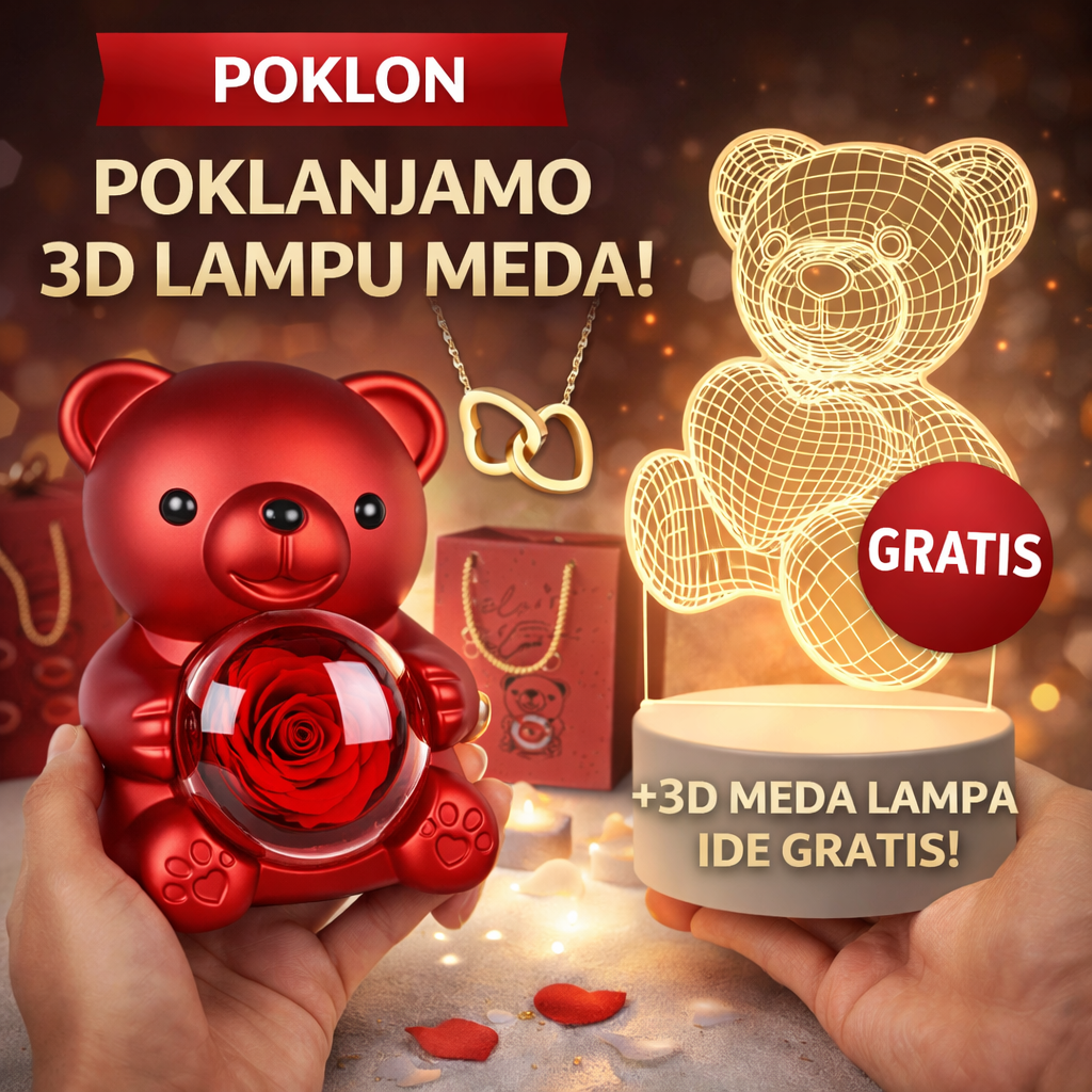 Meda sa ružom i ogrlicom, Rotirajući meda