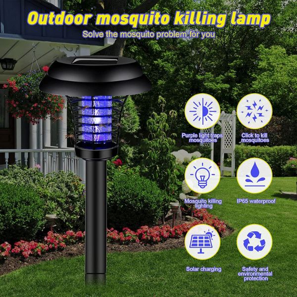 Solarna baštenska lampa protiv komaraca i insekata