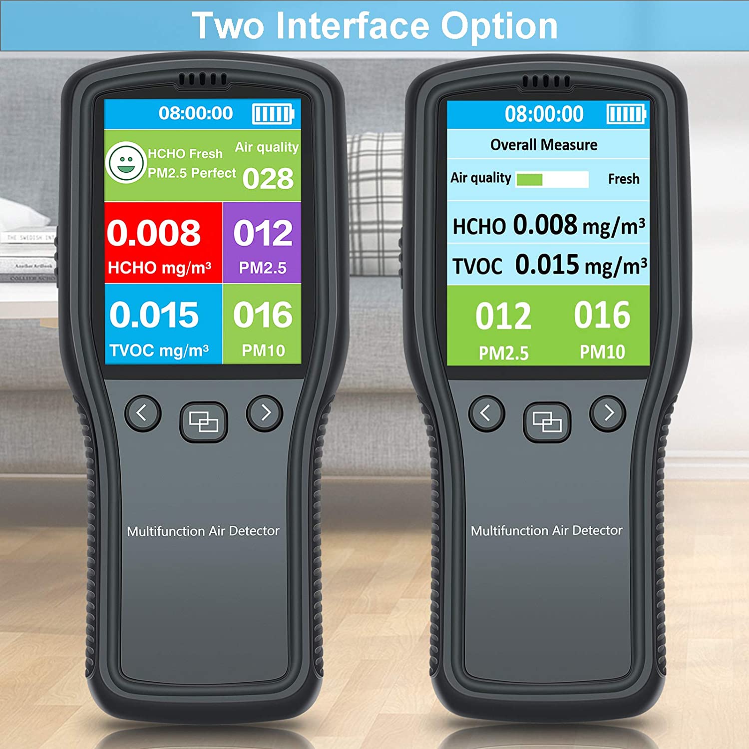 Tester kvaliteta vazduha PM2.5, PM10, AQI, HCHO, TVOC