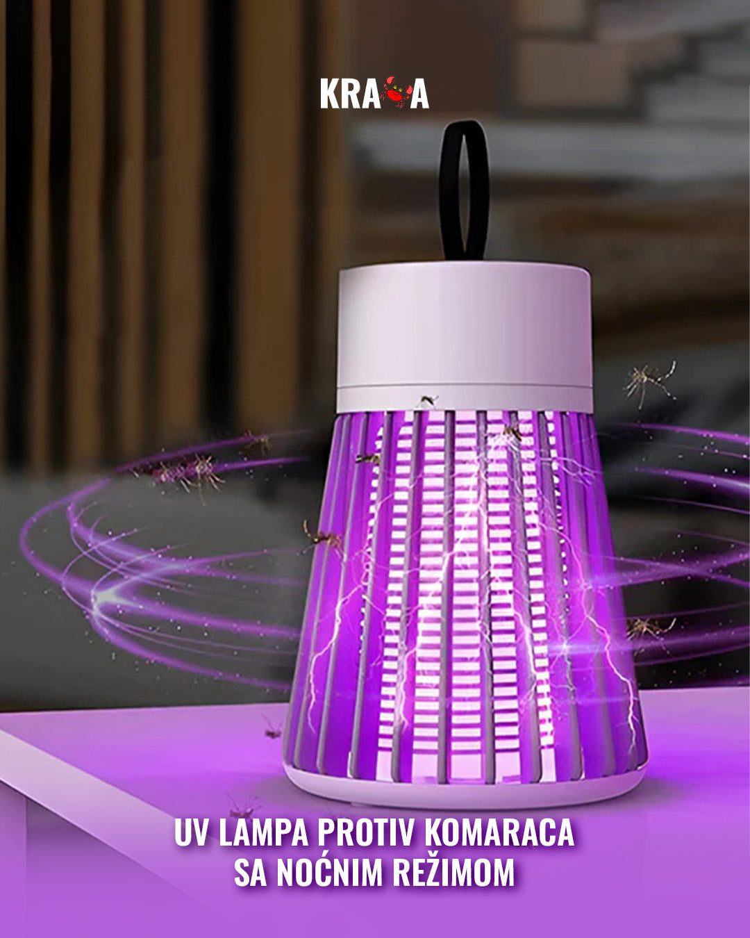UV lampa protiv komaraca sa noćnim režimom