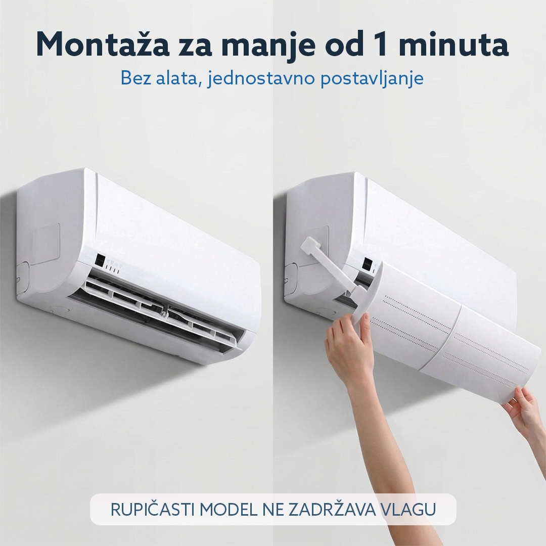 Usmerivač vazduha za klima uređaje, rupičasti model protiv kondenzacije