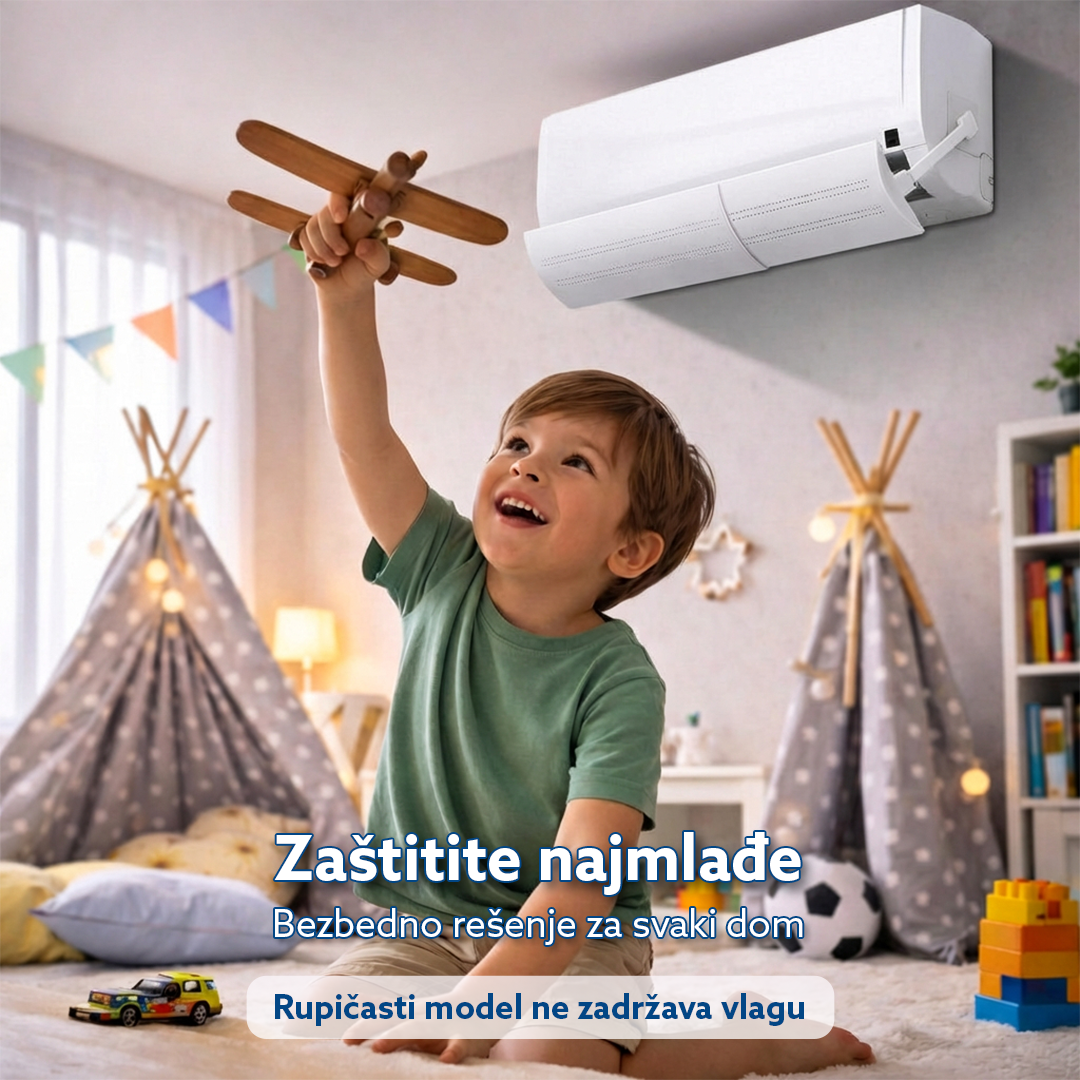 Usmerivač vazduha za klima uređaje, rupičasti model protiv kondenzacije