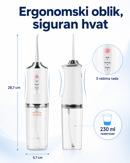Električni aparat za čišćenje desni i zuba - Oralni irigator