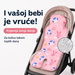 Letnja gel rashladna podloga za kolica i auto-sedište, rashladna podloga za bebe