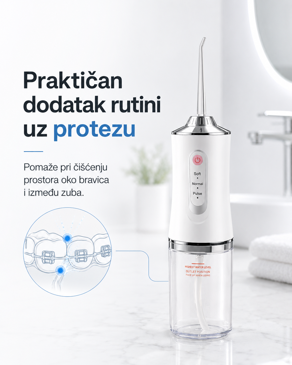 Ciscenje oko fiksne proteze i krunica