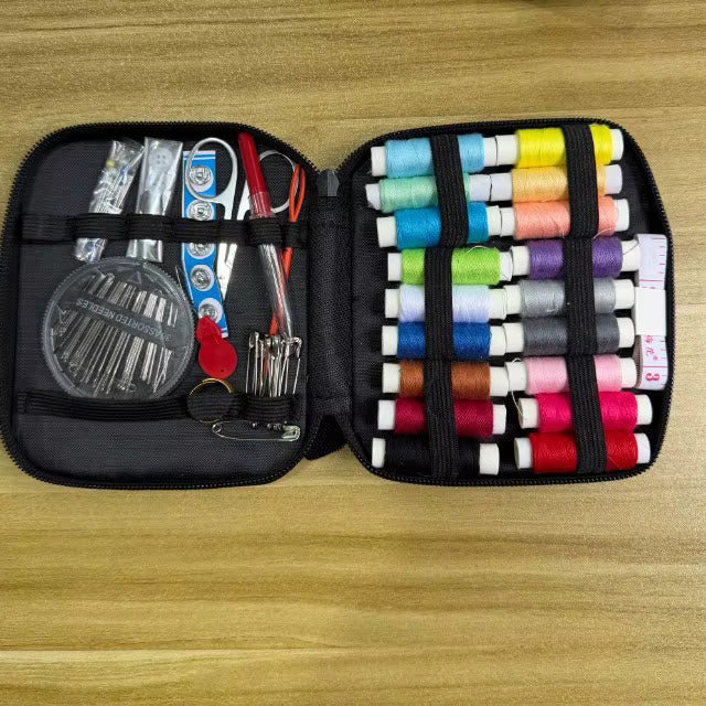 Kreativni komplet za vez - platnena knjiga sa 60+ šablona, konci, igla i makazice