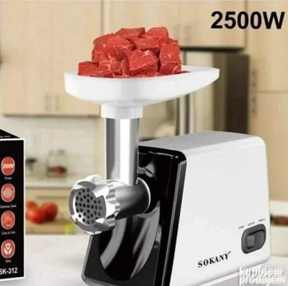 Kraba mašina za mlevenje mesa Sokany 2500W - prekidač ON OFF REV
