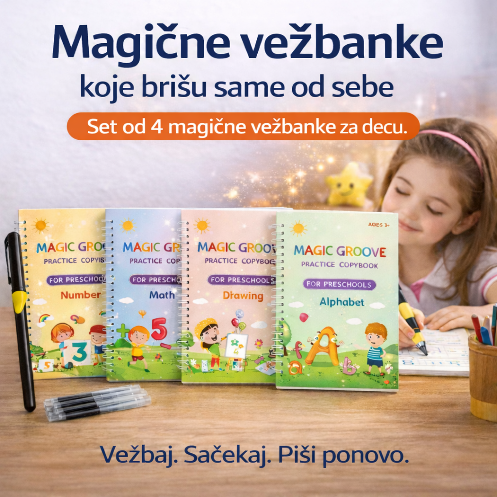 Magične vežbanke, Set od 4 magične vežbanke za decu