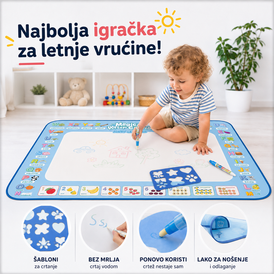 Magična vodena prostirka za crtanje na podu
