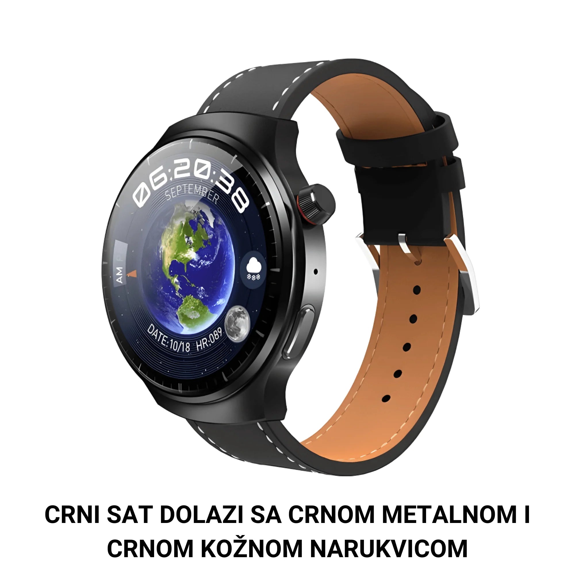 Smartwatch S20max Super Amoled (metalna i kožna narukvica)