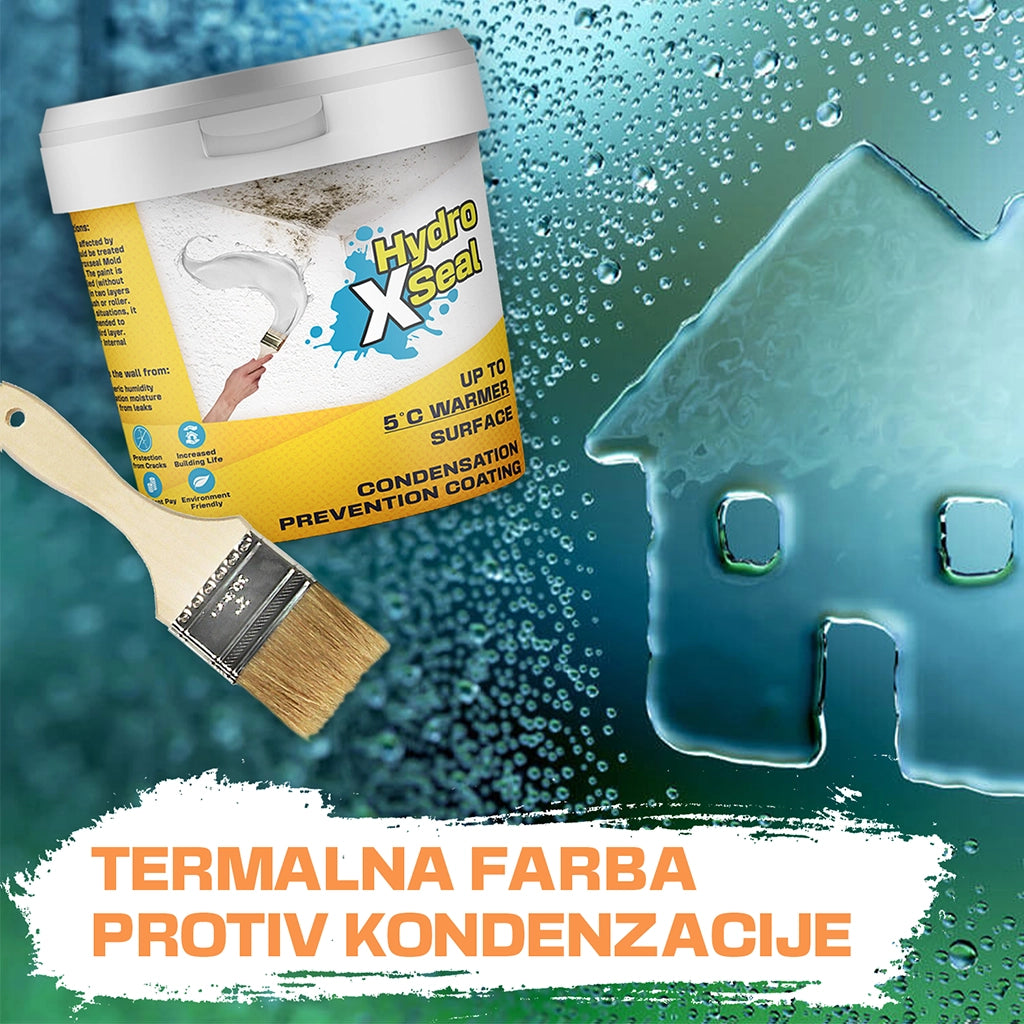 HydroXseal termalni premaz set 1+2 Gratis, Termalna farba, sprej protiv buđi i elastična podloga